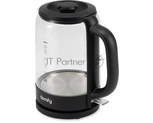 Чайник электрический Domfy DSB-EK304 1.7л. 2200Вт черный (корпус: стекло)