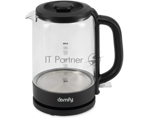 Чайник электрический Domfy DSB-EK304 1.7л. 2200Вт черный (корпус: стекло)
