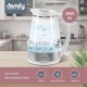 Чайник электрический Domfy DSW-EK505 1.9л. 3000Вт белый/прозрачный (корпус: стекло)