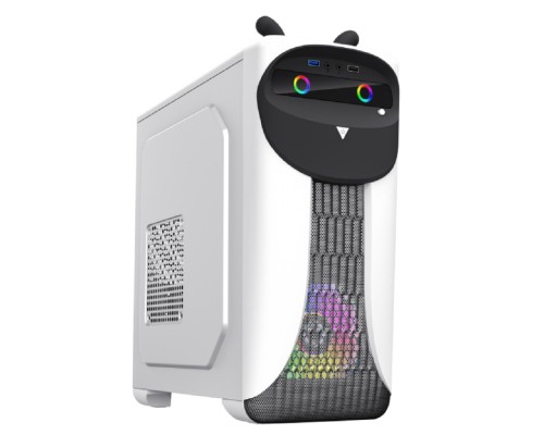 [Корпуса] GameMax Корпус Cute OWL White-Black без БП (Midi Tower, Черно-белый., 1*USB3.0 + 2*USB2.0, 2*120мм)