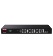 IP-COM G1128P-24-410W Неуправляемый гигабитный PoE коммутатор Ethernet 26GE+2SFP с 24 портами PoE