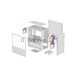 Компьютерный корпус Deepcool CH360 WH без БП, боковое окно (закаленное стекло), 2x140мм ARGB LED вентилятор спереди и 1x120мм ARGB LED вентилятор сзади, белый, mATX