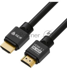Кабель GCR 2.0m HDMI 2.1, черный, 8K 60Hz, 4K 144Hz, динамический HDR, 4:4:4, Ultra HD, 48.0 Гбит/с, 2 Х экран, армирование, GCR-55551