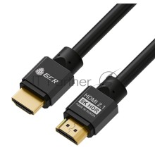 Кабель GCR 1.0m HDMI 2.1, черный, 8K 60Hz, 4K 144Hz, динамический HDR, 4:4:4, Ultra HD, 48.0 Гбит/с, 2 Х экран, армирование, GCR-55548