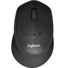 Мышь беспроводная Logitech M330 SILENT PLUS черный, 1000 dpi, радиоканал, USB, кнопки - 3