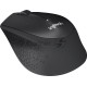 Мышь беспроводная Logitech M330 SILENT PLUS черный, 1000 dpi, радиоканал, USB, кнопки - 3