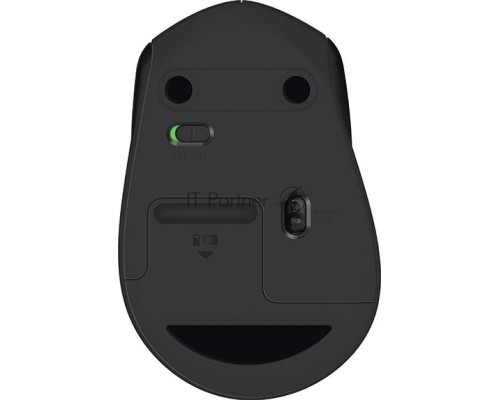 Мышь беспроводная Logitech M330 SILENT PLUS черный, 1000 dpi, радиоканал, USB, кнопки - 3