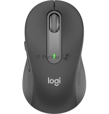 Мышь беспроводная Logitech Signature M650 графитовый, 4000 dpi, радиоканал, Bluetooth, USB, кнопки - 5