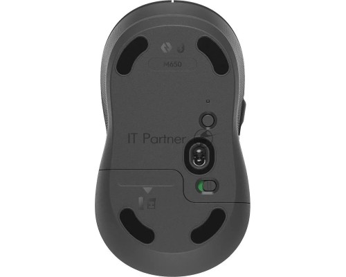 Мышь беспроводная Logitech Signature M650 графитовый, 4000 dpi, радиоканал, Bluetooth, USB, кнопки - 5