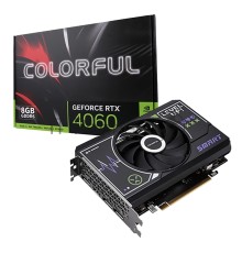 Видеокарта Colorful GeForce RTX 4060 Mini 8GB-V 128-bit GDDR6 DPx3 HDMI 1FAN RTL