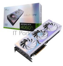 Видеокарта Colorful GeForce RTX 4060 Ti Ultra W OC 8GB-V 128-bit GDDR6 DPx3 HDMI 3FAN RTL