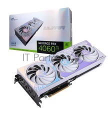 Видеокарта Colorful GeForce RTX 4060 Ti Ultra W OC 16GB-V 128-bit GDDR6 DPx3 HDMI 3FAN RTL