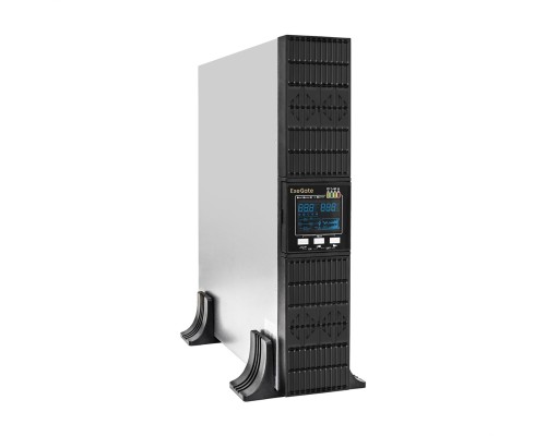 [ИБП] Exegate EX296959RUS ИБП On-line ExeGate PowerExpert ULS-575-6kVA.LCD.AVR.T.USB.RS232.SNMP.2U <6000VA/6000W, On-Line, PF=1, LCD, клеммы, RS232, USB, SNMP-slot, EPO, батареи внешние 192В/240В суммарной 
