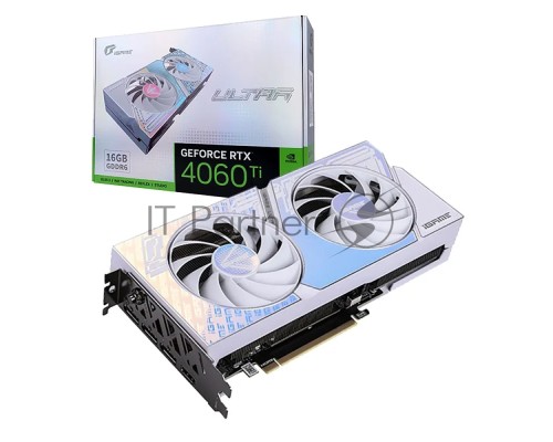Видеокарта Colorful GeForce RTX 4060 Ti Ultra W DUO OC 16GB-V 128-bit GDDR6 DPx3 HDMI 2FAN RTL