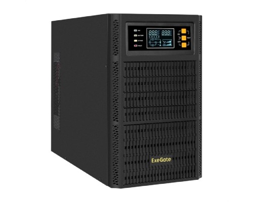 [ИБП] Exegate EX297170RUS ИБП On-line ExeGate PowerExpert TL-2000.72V.LCD.AVR.3SH.USB.RS232.SNMP <2000VA/2000W, On-Line, PF=1, LCD, 3*Schuko, RS232, USB, SNMP-slot, встроенные батареи 12V 7.2Ah- 6шт, возмож