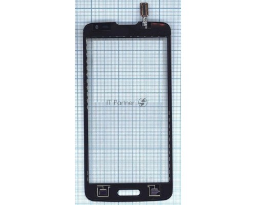 Сенсорное стекло (тачскрин) для LG L90 D405, черное