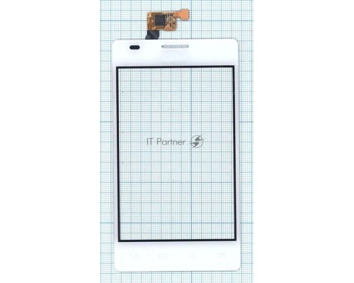 Сенсорное стекло (тачскрин) для LG Optimus L5 Dual E615, белое
