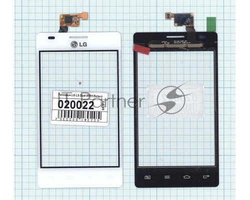 Сенсорное стекло (тачскрин) для LG Optimus L5 Dual E615, белое