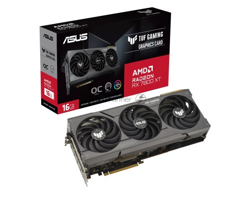 Видеокарта ASUS TUF-RX7800XT-O16G-GAMING//RX7800XT HDMI*1 DP*3 16G D6; 90YV0JJ0-M0NA00