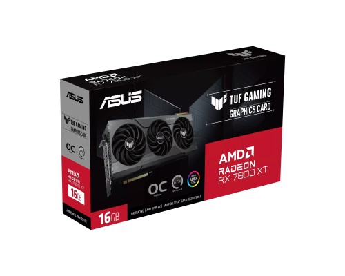 Видеокарта ASUS TUF-RX7800XT-O16G-GAMING//RX7800XT HDMI*1 DP*3 16G D6; 90YV0JJ0-M0NA00