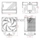 Кулер для процессора ID-COOLING FROZN A610 BLACK LGA20XX/1700/1200/115X/AM5/AM4 (10шт/кор, TDP 260W, PWM, черный, 6 тепл.трубок + медная база, FAN 120mm) RET