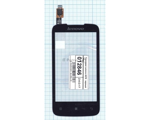 Сенсорное стекло (тачскрин) для Lenovo A376, черное
