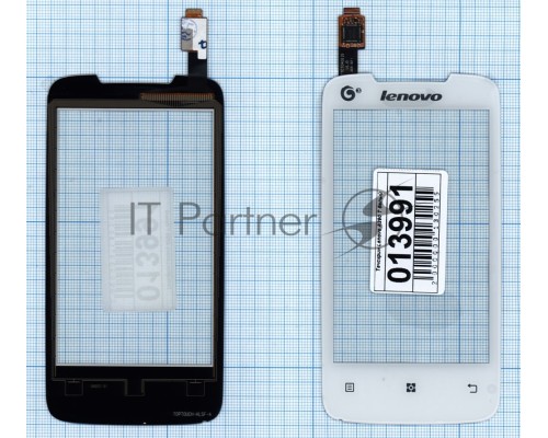 Сенсорное стекло (тачскрин) для Lenovo A390t, белое