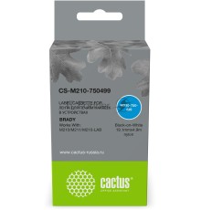 Картридж ленточный Cactus CS-M210-750499 черный шрифт, белый фон, 19.1мм, 4.9м для Brady M210/M211/M210-LAB