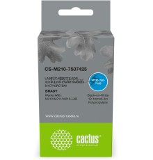 Картридж ленточный Cactus CS-M210-7507425 черный шрифт, белый фон, 19.1мм, 6.4м для Brady M210/M211/M210-LAB