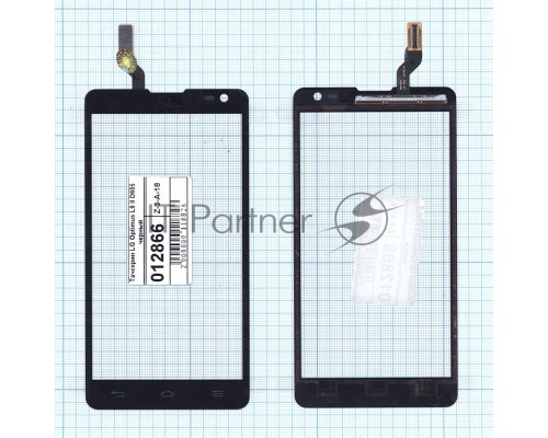 Сенсорное стекло (тачскрин) для LG Optimus L9 II D605, черное