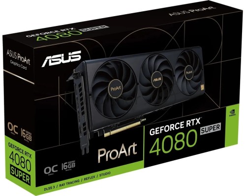 Видеокарта Asus PROART-RTX4080S-O16G NVIDIA GeForce RTX 4080 Super 16Gb 256bit GDDR6X 2610/23000 HDMIx1 DPx3 HDCP Ret