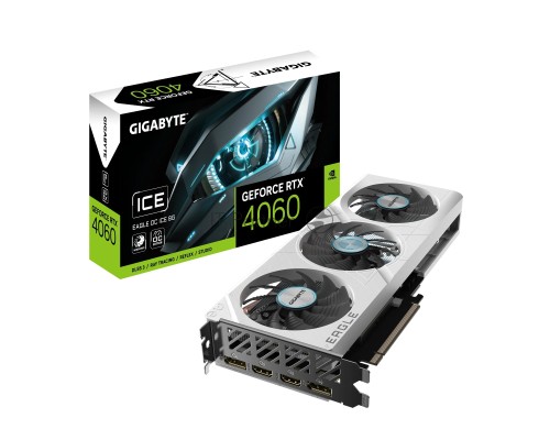 Видеокарта Gigabyte GV-N4060EAGLEOC ICE-8GD NV RTX4060 8Gb 128bit GDDR6 2595/18000/HDMIx