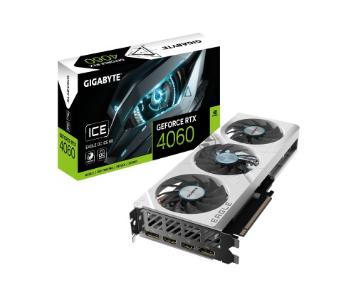 Видеокарта Gigabyte GV-N4060EAGLEOC ICE-8GD NV RTX4060 8Gb 128bit GDDR6 2595/18000/HDMIx