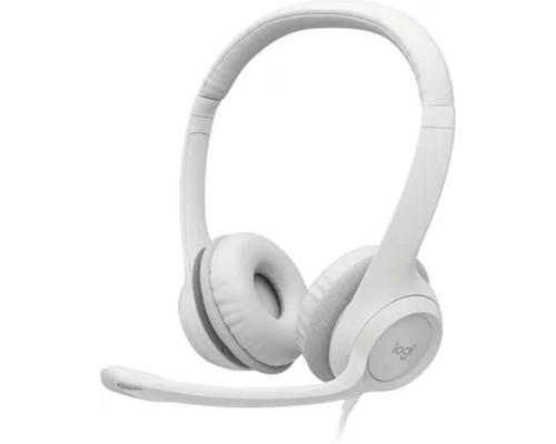 [Наушники] Logitech Stereo Headset H390 White 1.9м 981-001288