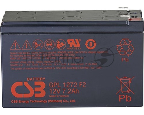 Аккумулятор CSB GPL1272 F2