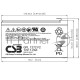 Аккумулятор CSB GPL1272 F2