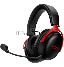 Наушники с микрофоном HyperX Cloud III черный/красный 1.2м мониторные оголовье (727A9AA)