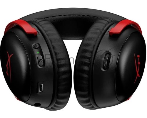 Наушники с микрофоном HyperX Cloud III черный/красный мониторные Radio оголовье (77Z46AA)