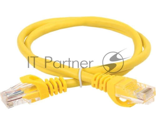 Патч-корд ITK Generica PC05-C5EU-3M-G U/UTP не экранированный RJ-45 вил.-вилка RJ-45 кат.5E 3м желтый ПВХ (уп.:1шт)