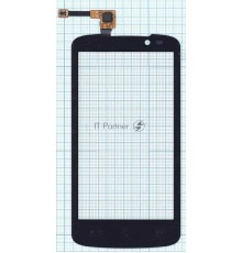 Сенсорное стекло (тачскрин) для LG Optimus True HD LTE P936, черное