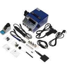 Rexant (12-0736) Паяльная станция (паяльник + фен + демонт. паяльник), модель R048K, цифровая, 200-480°C, LED дисплей 