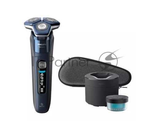 Бритва роторная Philips S7885/50 реж.эл.:3 питан.:аккум. синий