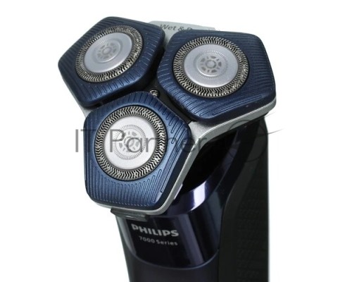 Бритва роторная Philips S7885/50 реж.эл.:3 питан.:аккум. синий