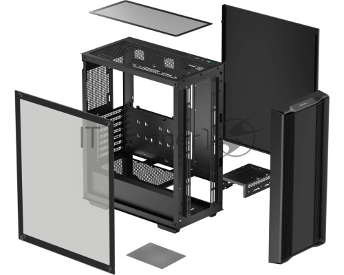 Корпус Deepcool CC560 V2 Limited без БП, боковое окно (закаленное стекло), черный, ATX