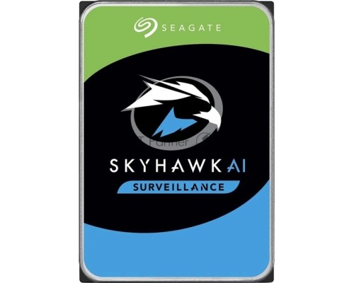 Жесткий диск HDD SATA Seagate 8Tb, SkyHawk Surveillance, 7200 rpm, 256Mb buffer, ST8000VX009, 1 year