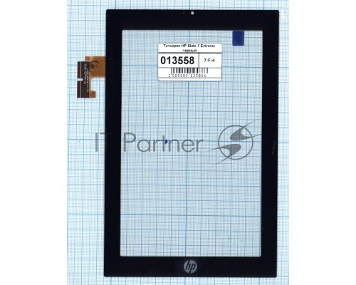 Сенсорное стекло (тачскрин) для HP Slate 7 Extreme, черное