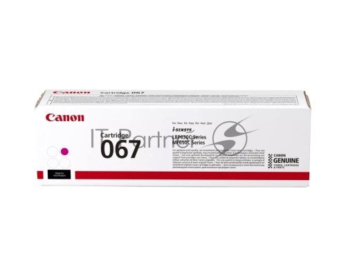 Картридж лазерный Canon 067M (5100C002) пурпурный (1250 стр.) для Canon LBP631/633/MF651/655/657