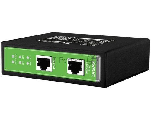 Инжектор PoE Digma DNP30W48GDXM 10/100/1000BASE-T 30Вт 37-57В(DC)