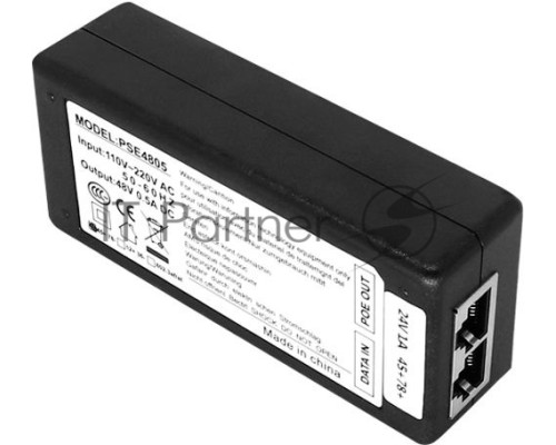 Инжектор PoE Digma DNP30W48GTAP 10/100/1000BASE-T 30Вт 100-240В(АС)
