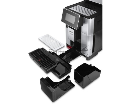 Кофемашина автоматическая DeLonghi ECAM610.75.MB черный/серебристый, исп. кофе - молотый/зерновой, 2.2 л, 1450 Вт, 19 Бар